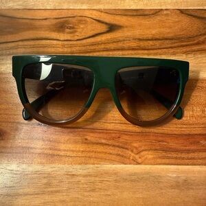CELINE Shadow Sunglasses 41026/S Green Brown 58/16/150